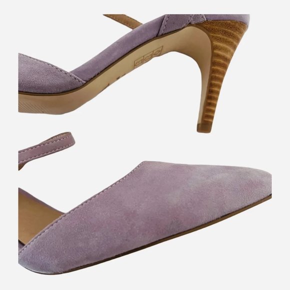 NWOB Anthropologie Lucille Slingback Heels in Lavender Suede, size 7.5M - Picture 3 of 10